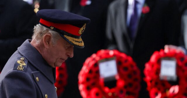 King Charles III Leads Britain’s Remembrance Sunday Ceremony for War Dead