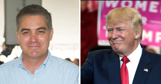 Jim Acosta Laughs at ‘No Kings’ Rally Sign Referencing Trump Dying in Office