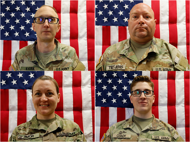 The four identified were Army Reserve Soldiers serving in support of Operation Epic Fury Capt. Cody A. Khork, 35, of Winter Haven, Florida. Sgt. 1st Class Noah L. Tietjens, 42, of Bellevue, Nebraska. Sgt. 1st Class Nicole M. Amor, 39, of White Bear Lake, Minnesota. Sgt. Declan J. Coady, 20, of West Des Moines, Iowa.