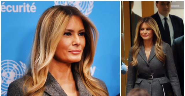 Fashion Notes: Melania Trump Makes History at United Nations in Neutral Dior Suit