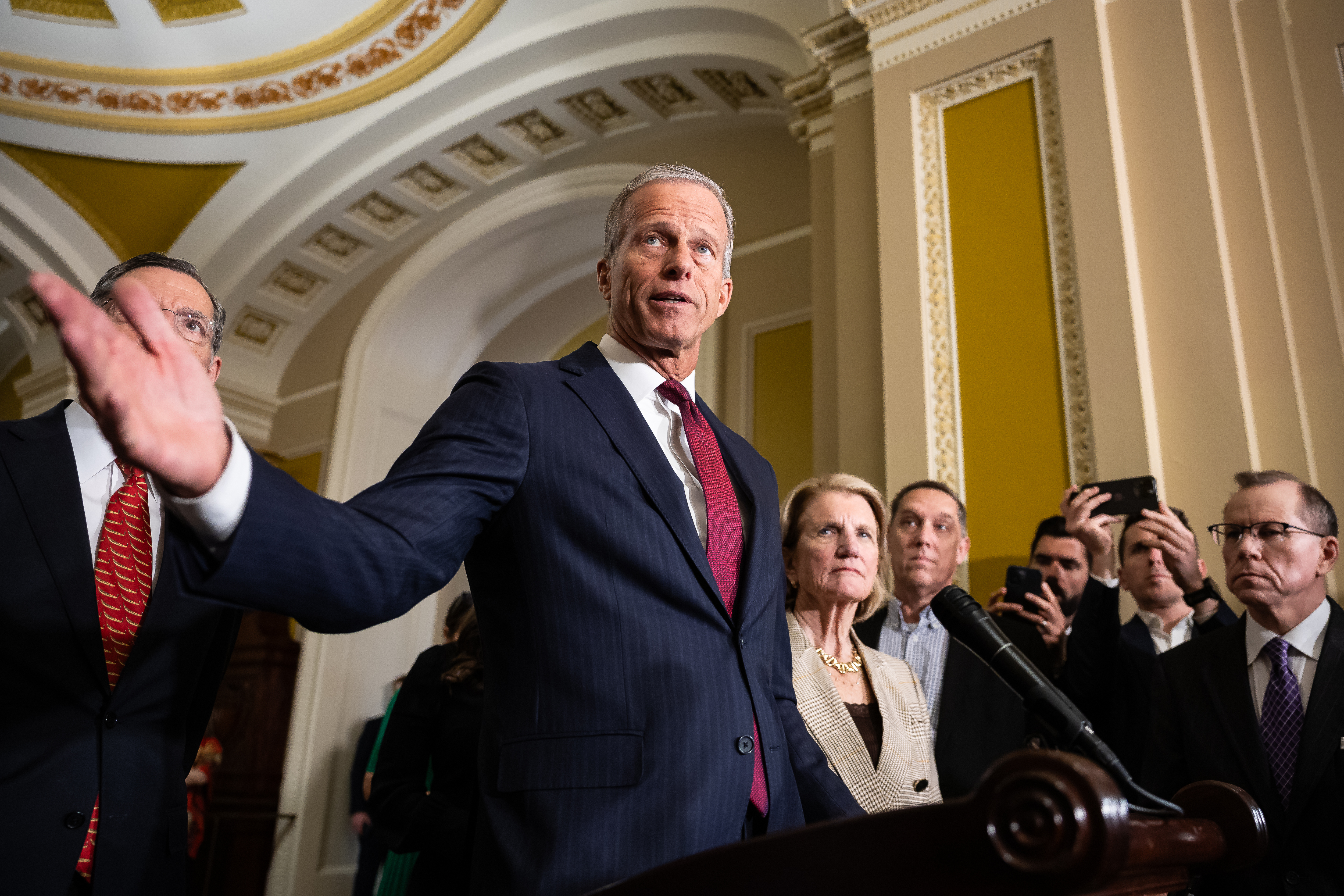 Thune said at a news conference Tuesday that 