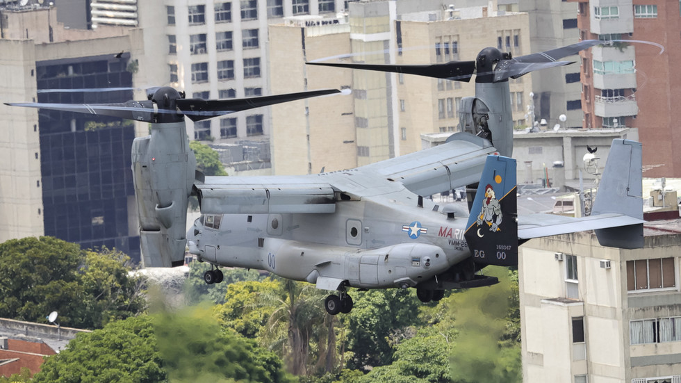 US Ospreys hover over Venezuelan capital (VIDEO)