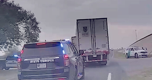 WATCH: DPS Trooper Finds 20 Illegal Aliens Hidden in Truck During Traffic Stop near Texas Border