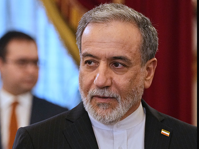 Iranian Foreign Minister Abbas Araghchi attends the talks with Russian President at the Boris Yeltsin Presidential Library in Saint Petersburg on April 27, 2026. (Photo by Dmitry LOVETSKY / POOL / AFP via Getty Images)