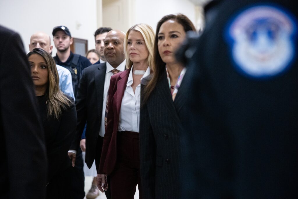 Bondi defends DOJ’s handling of Epstein files to members of Congress