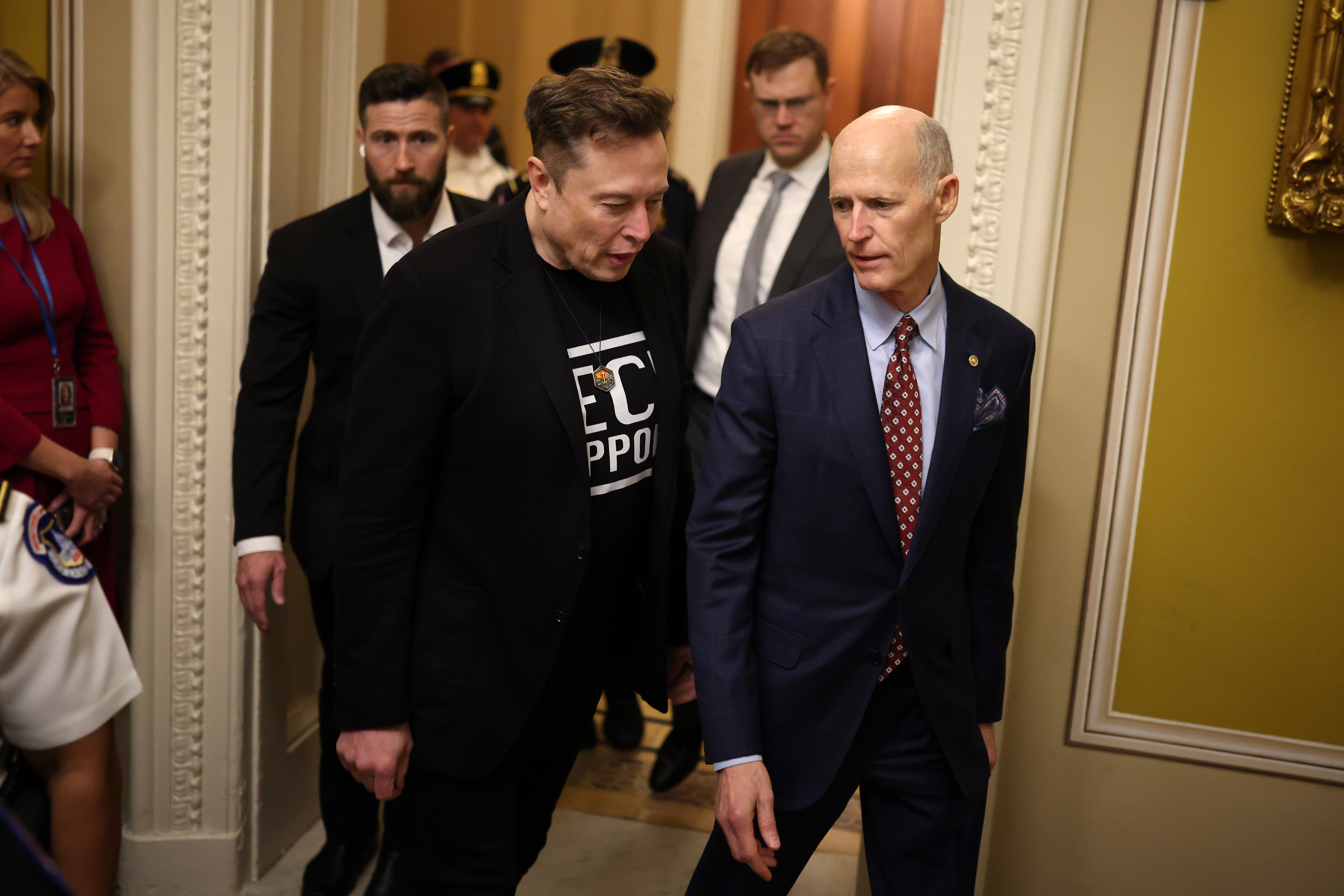 Elon Musk was another of Scott's prominent lunch guests.