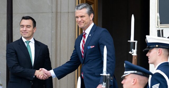 Ecuador’s President Visits Pentagon to Coordinate Operations Against Narco-Terrorism