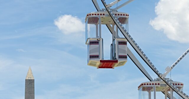 Giant Ferris Wheel Erected on National Mall for Freedom 250