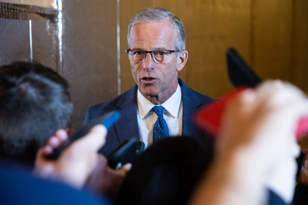 GOP senators look to Blanche for signals on DOJ fund’s fate