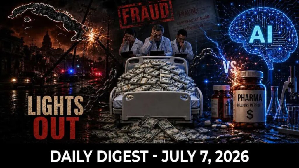 Cuba’s Grid Collapses, HHS Uncovers $3.5 Billion Hospice Fraud, AI to Compete with Big Pharma