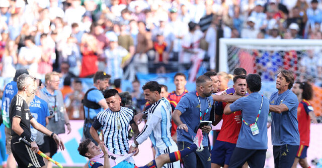 VIDEO: Argentina Brawls with Spain After Crushing Defeat at the World Cup