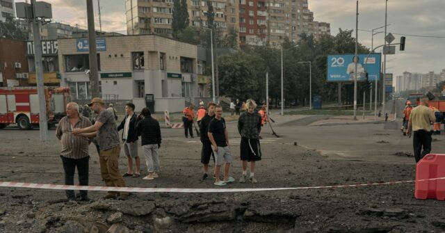 10 Injured in Overnight Russian Missile and Drone Strikes on Kyiv