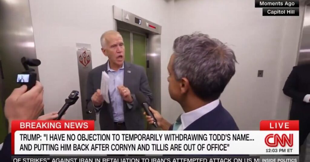 Angry Tillis Responds to Trump’s Workaround to Confirm Todd Blanche (VIDEO)