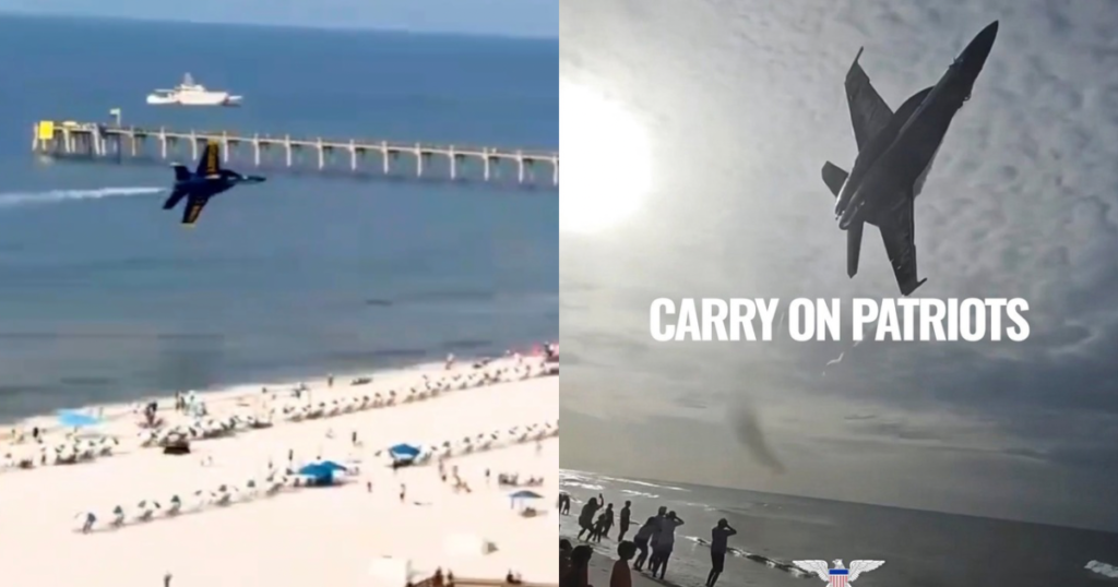 UPDATE: “That’s the sound of Freedom!” – Blue Angels Pilots Who Performed Epic Low Flyover at Pensacola Beach Cleared After Investigation, Navy Sec Says (VIDEO)