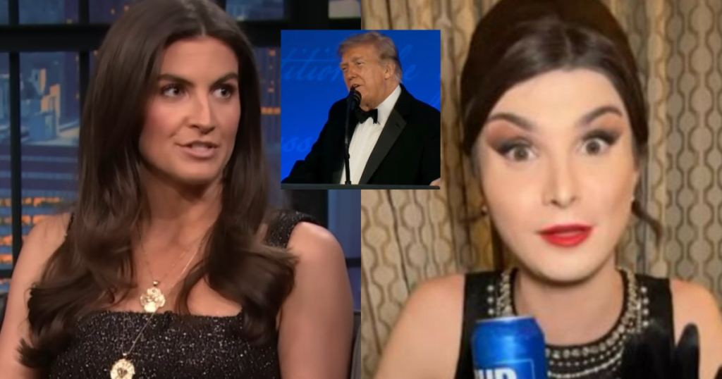 BRUTAL: Trump TEARS INTO Kaitlan Collins, Says She looks Like Trans Bud Light Influencer Dylan Mulvaney During White House Correspondents’ Dinner – “It Wasn’t Her on the Bud Light Can”(VIDEO)