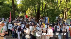 Thousands protest growing militarism in Tokyo