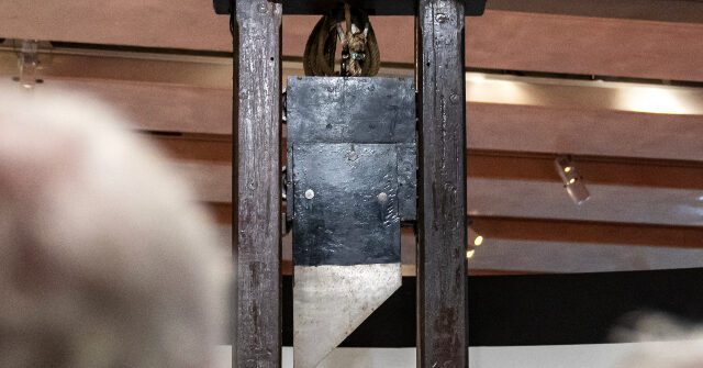 WATCH: Protestors Show Up with Guillotine at City Council Meeting and Scare Off Data Center Reps