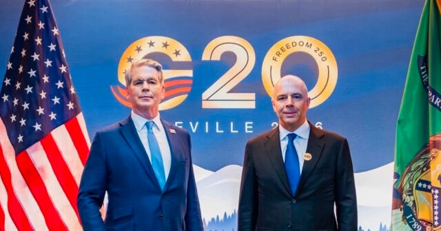Exclusive: Scott Bessent, Russian Finance Minister Anton Siluanov Meet at G20