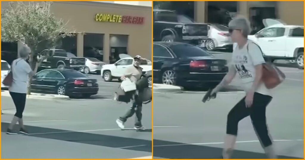 BASED Elderly Woman in Tucson Pulls Gun and Chases Shoplifter Out of Ross – Police Warn Bystanders Risk ASSAULT Charges for Stopping Crime