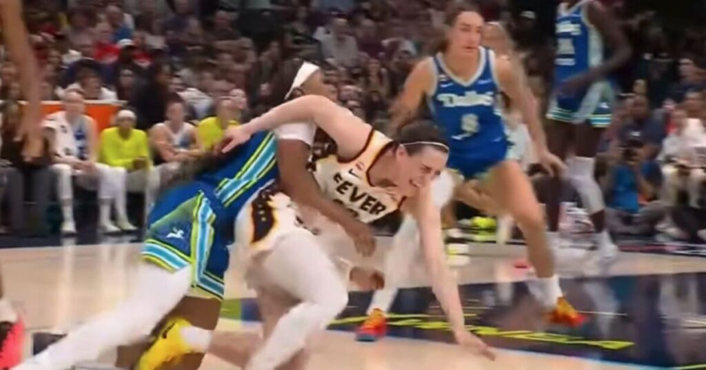 Women’s Basketball Superstar Caitlin Clark Is TACKLED, MUGGED on Court in Latest WNBA Violence (Video)