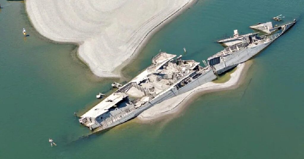EUROPEAN DROUGHT: Danube’s Water Level Has Gotten SO LOW that WW2 Nazi Shipwrecks and Even 1,000-Year-Old Mammoth Fossil Are Revealed in the River Bed (VIDEOS)