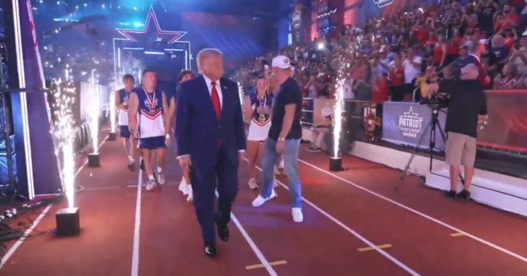 President Trump Receives Rockstar Welcome at 2026 Patriot Games Final (VIDEO)