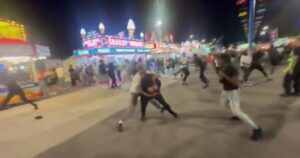 SHOCK VIDEO: Seven Thugs Arrested After Mob of “Youths” Attack, Kick and Punch Anyone in Sight at Wisconsin State Fair – Police Officer Punched in the Face