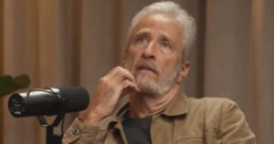 Watch Jon Stewart Squirm When Michelle Obama Asks Him if Comedy is ‘Helping or Hurting’ Right Now (VIDEO)