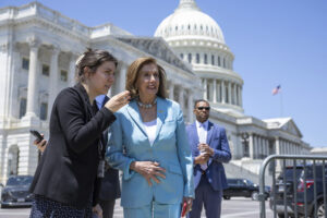 Nancy Pelosi is leaving Capitol Hill. Her team is still calling shots.