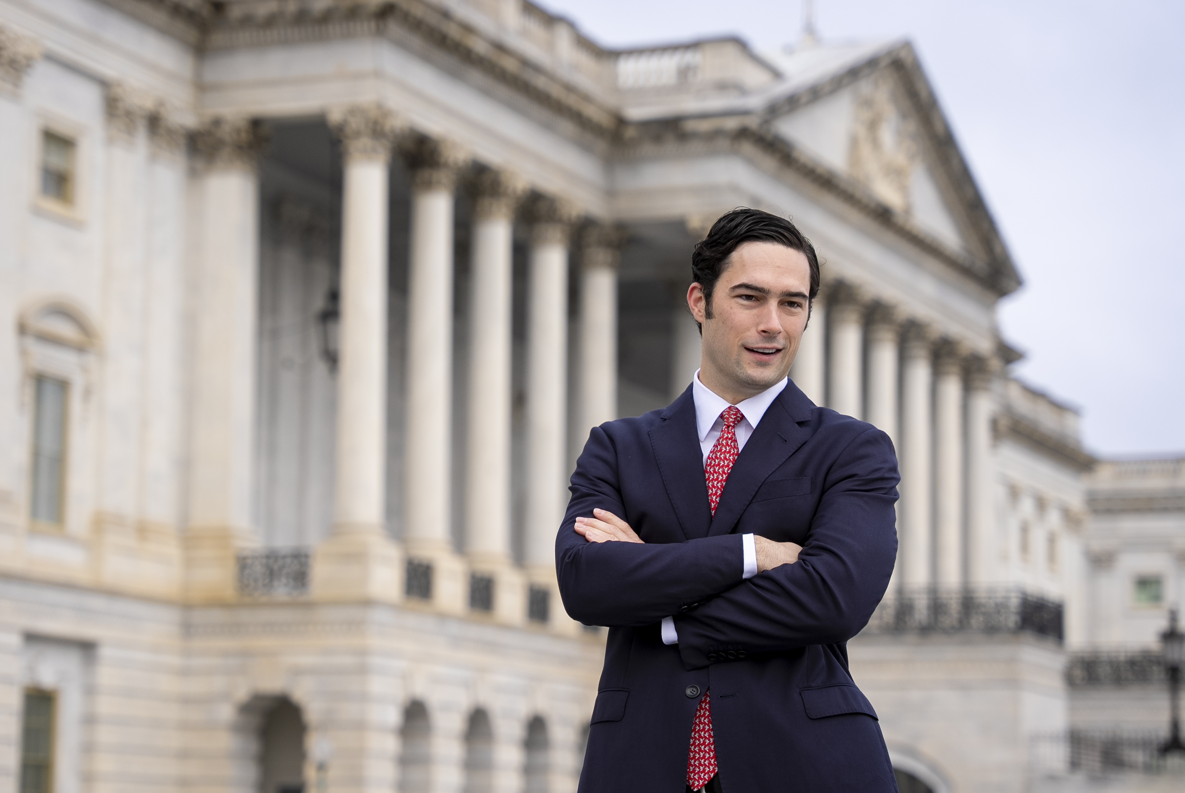 Then-Rep.-elect Brandon Gill (R-Texas) poses for a portrait on the steps of the U.S. Capitol in Washington on Nov. 15, 2024. 