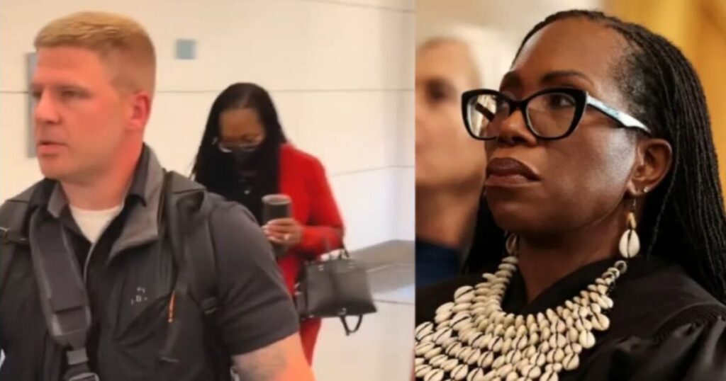 WATCH: DEI Justice Ketanji Brown Jackson Still Playing COVID Theater, Performatively Masked Up at DC Airport