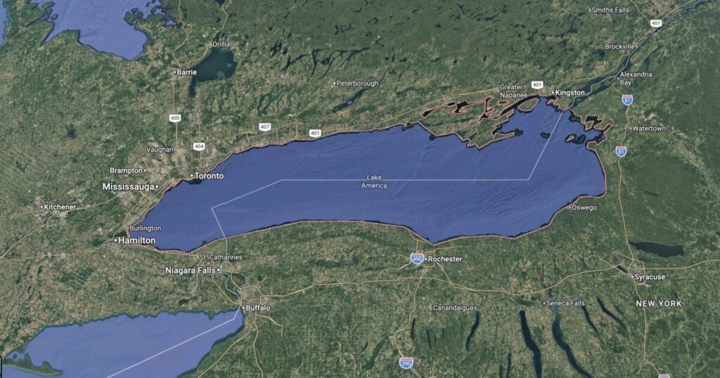 Google Maps Renames Lake Ontario ‘Lake America’ Following Trump Executive Order