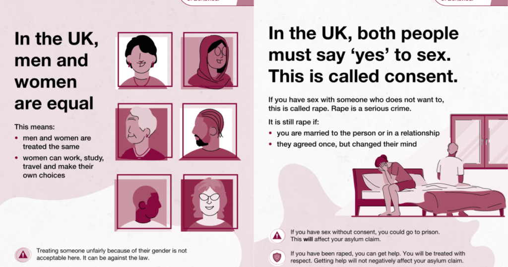 UK “Don’t R-pe” Booklet for Asylum Seekers Intended to Stop Grooming Gangs and Prevent Crimes Against Women and Children