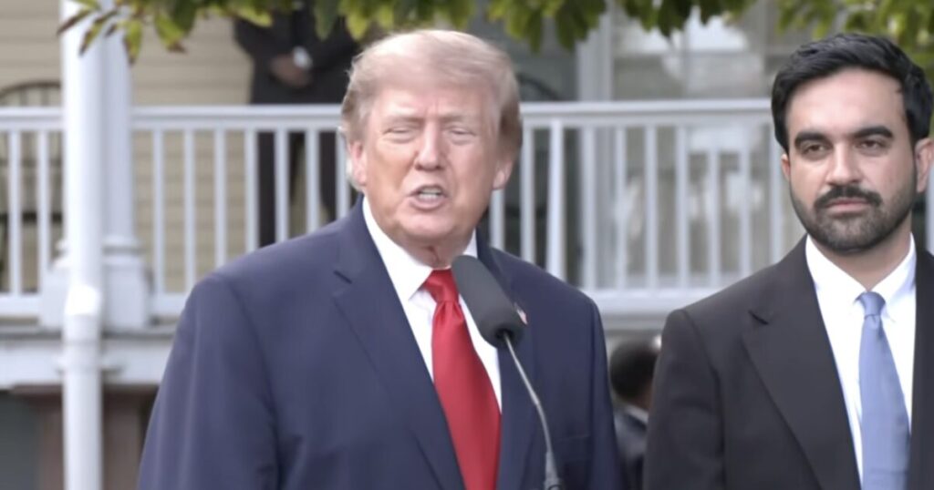 WATCH: Trump and Mamdani Take Questions on CNN, MS Now, and Politico’s White House Ban – Trump Slams “Fake News” CNN and “MSDNC”