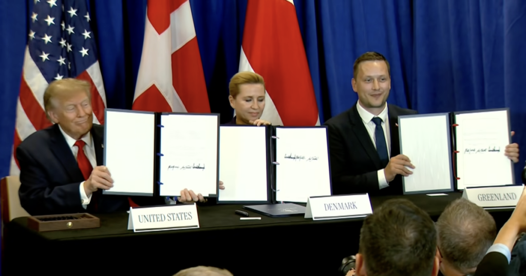 (VIDEO) President Trump Signs Historic Greenland Deal with Prime Ministers of Denmark and Greenland