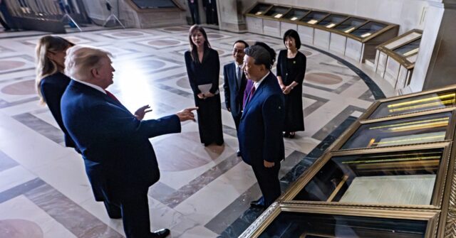 Trump Reportedly Showed Xi Historic U.S.-China Treaties at National Archives