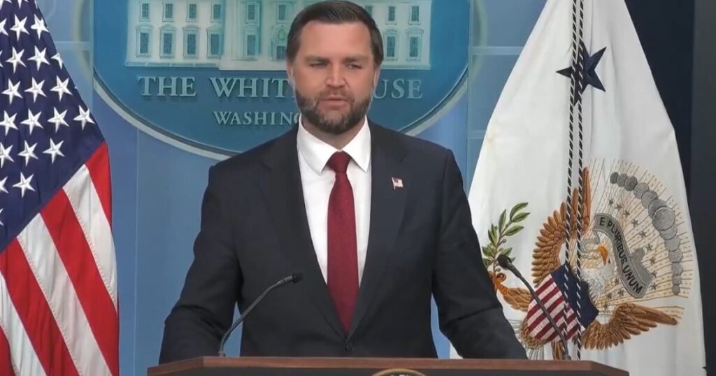 Vance Zings Joe Biden as He Takes Over Press Briefing (VIDEO)