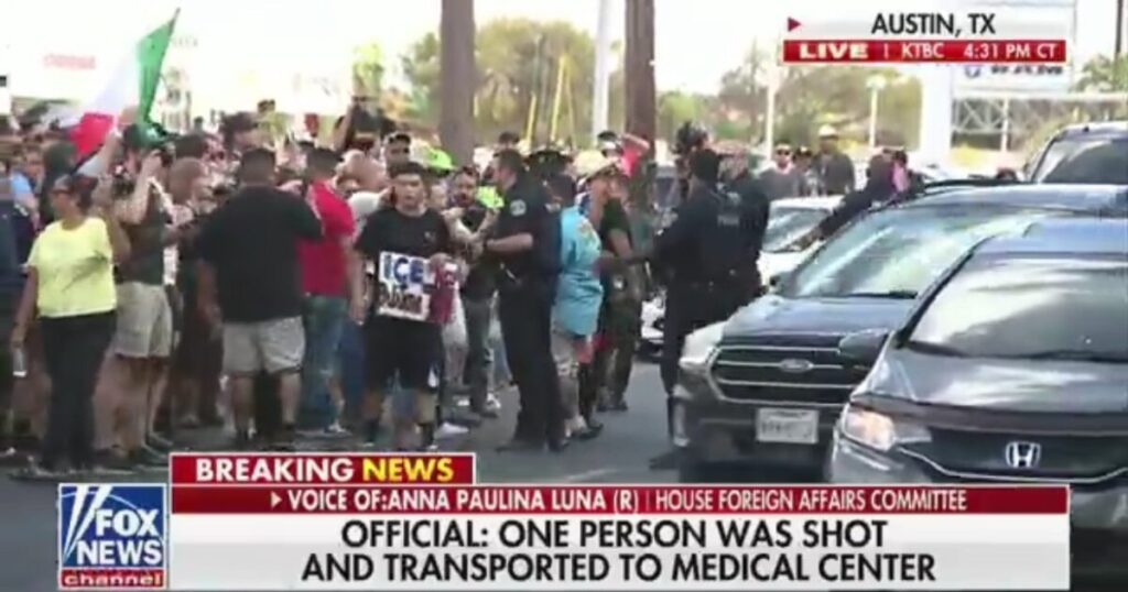JUST IN: Protestors Storm Law Enforcement After ICE Agent Shoots Venezuelan Illegal During Confrontation in North Austin (VIDEO)