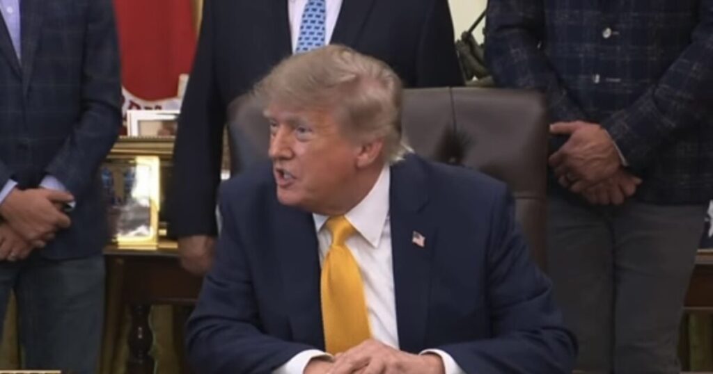 (VIDEO) Trump Goes off on ABC Reporter, Says “We May Hit Pickaxe Very Soon”