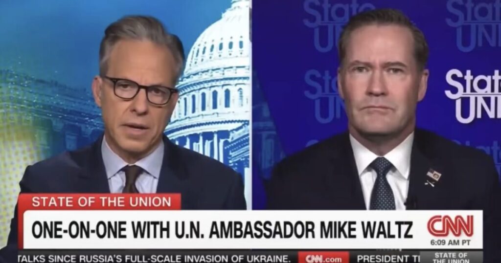 Jake Tapper BEGS Ambassador Mike Waltz to Ask President Trump to “Let CNN Back in the Pool” For Air Force One (VIDEO)
