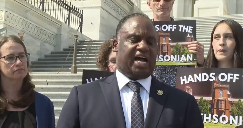 Huh? House Democrat Says Trump’s Renovations and Smithsonian Plans are “Violence on the Buildings” – “This is an Act of Violence!” (VIDEO)