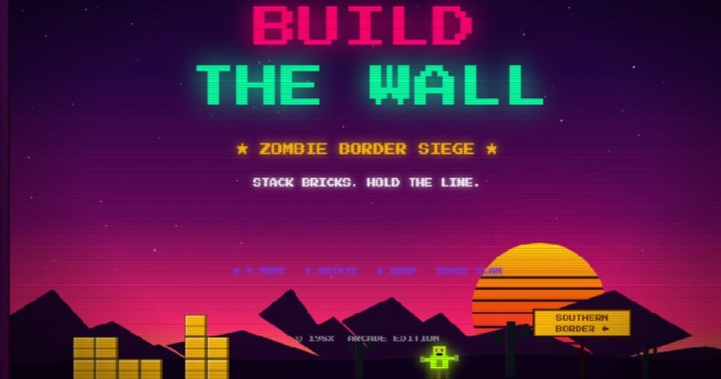 Tetris Fires Off Warning to White House Over Parody, Implies Trump’s ‘Build the Wall’ Arcade Game Looks Like Copyright Infringement