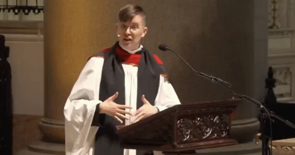Non-Binary Episcopal Priest Declares: “God is Trans”-“I think Jesus transitioned” (Video)