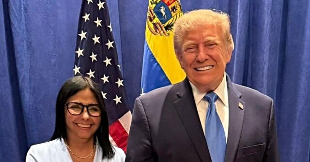 Trump Meets Venezuela’s ‘Acting President’ Rodríguez for the First Time Since Maduro’s Arrest