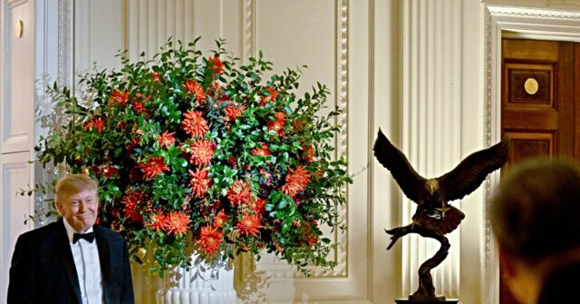 Trump Presents Chinese President Xi Jinping with Custom-Made Bald Eagle Statue
