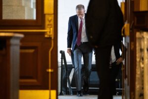 Senate Republicans stew on pre-election dilemma: Should they stay or should they go?